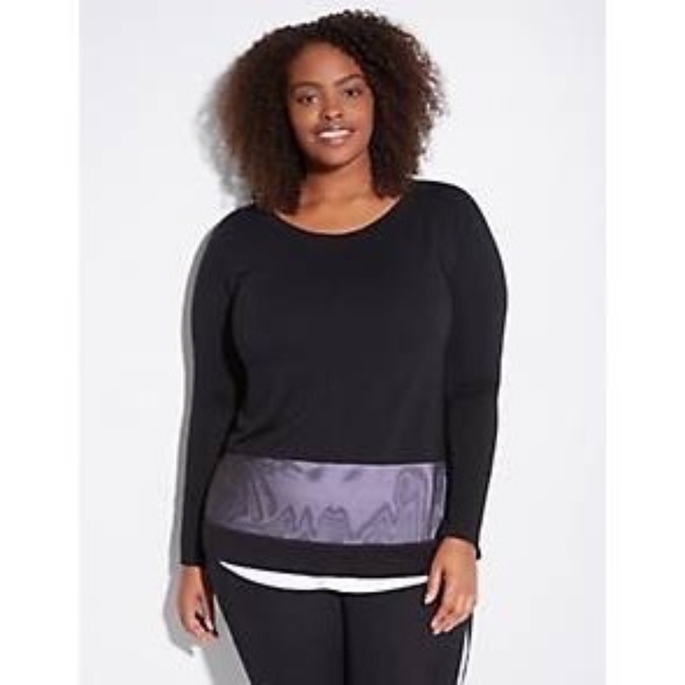 Livi Active Spa Sweatshirt with Layered Hem